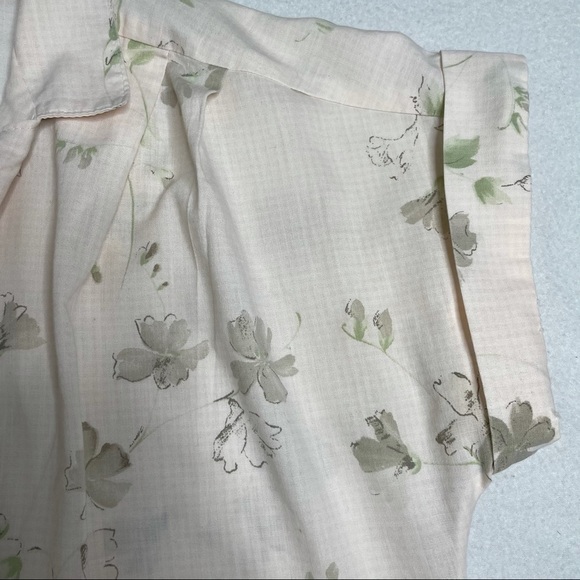 Vintage Floral Button Down Blouse Cottagecore Grannycore Short Sleeve Size S - Picture 5 of 10